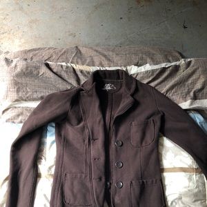 Gap choc brown sweatshirt material coat-small